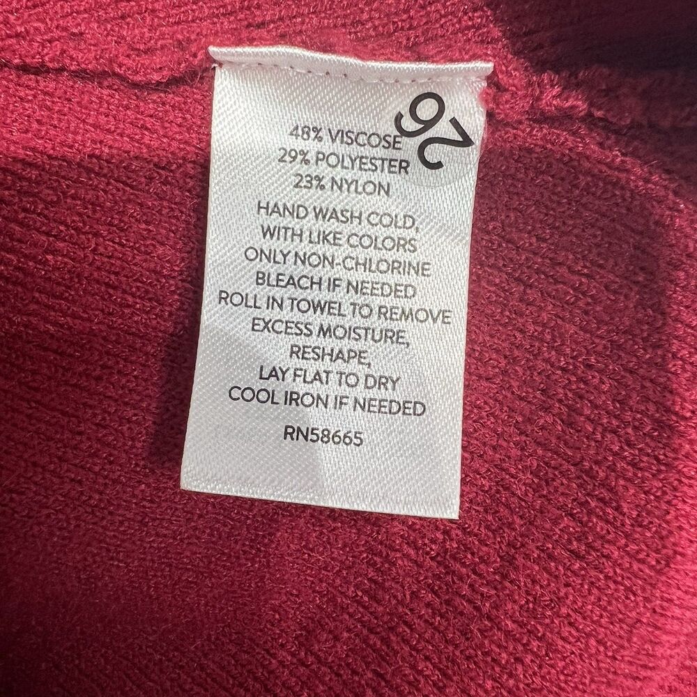 Rachel Parcell Red Romba Midi Sweater Dress Sz S Red A-line Classic Valentine - Picture 4 of 13